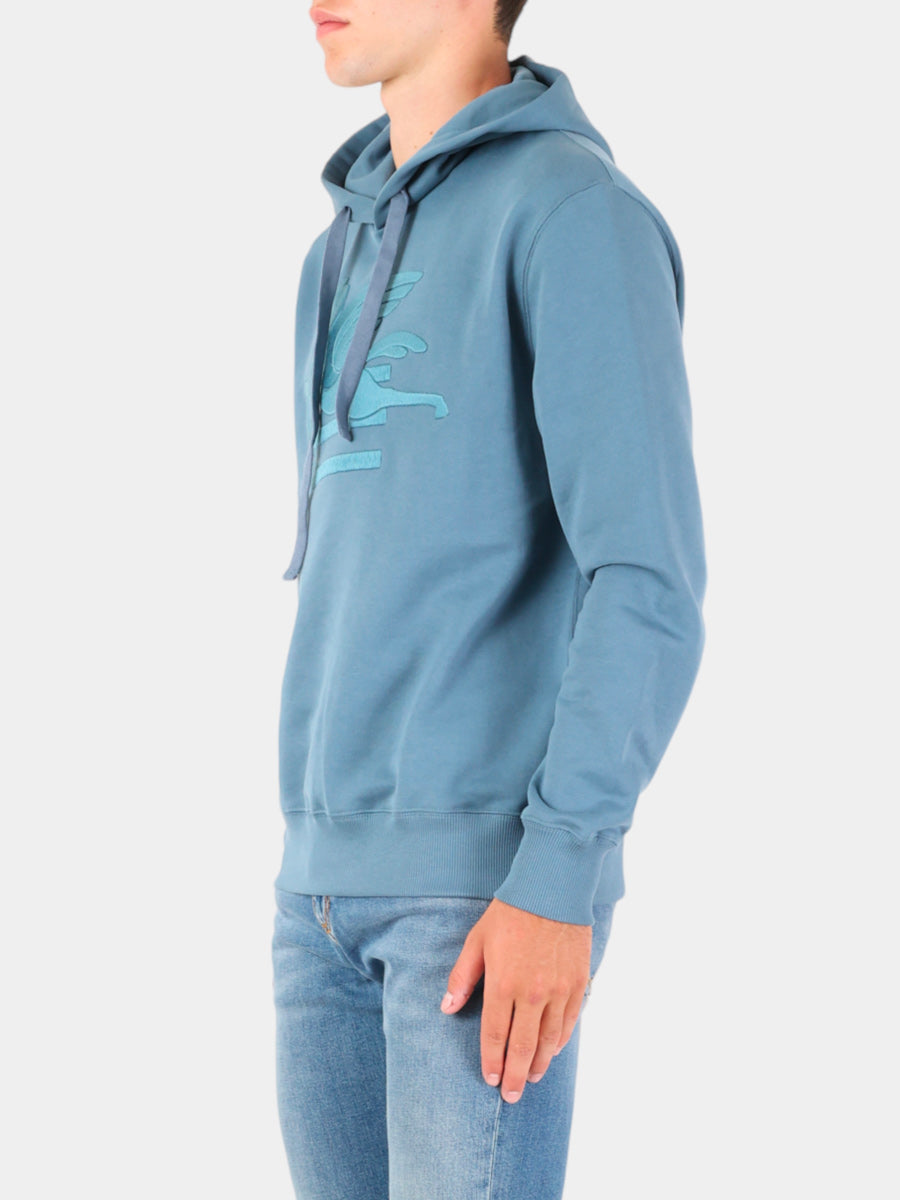 Etro felpa con cappuccio Blu