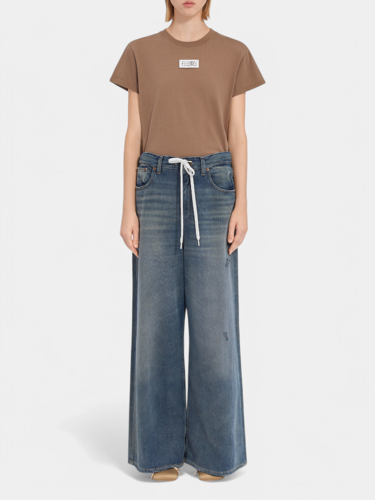 MM6 Maison Margiela Calf Leather Trousers Made in Italy