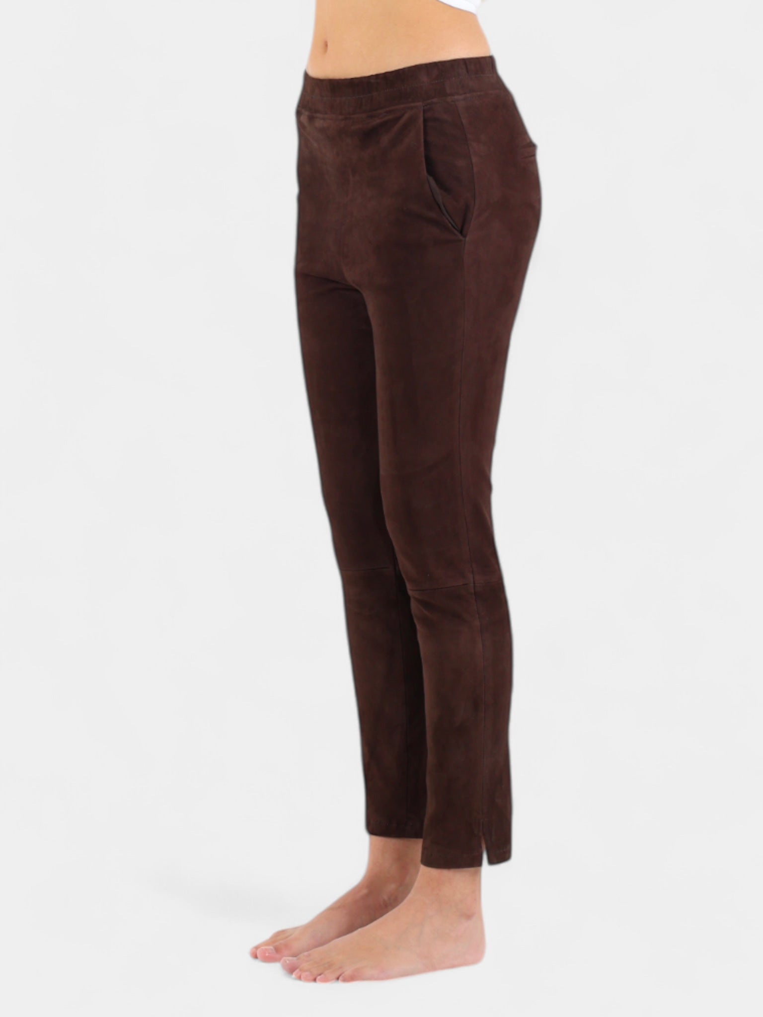 balu.ch Arma Pantalone In Pelle 2L24600202 - MUDBROWN