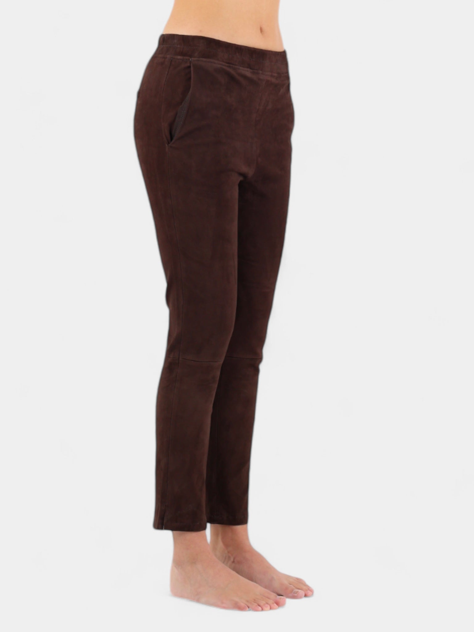 balu.ch Arma Pantalone In Pelle 2L24600202 - MUDBROWN