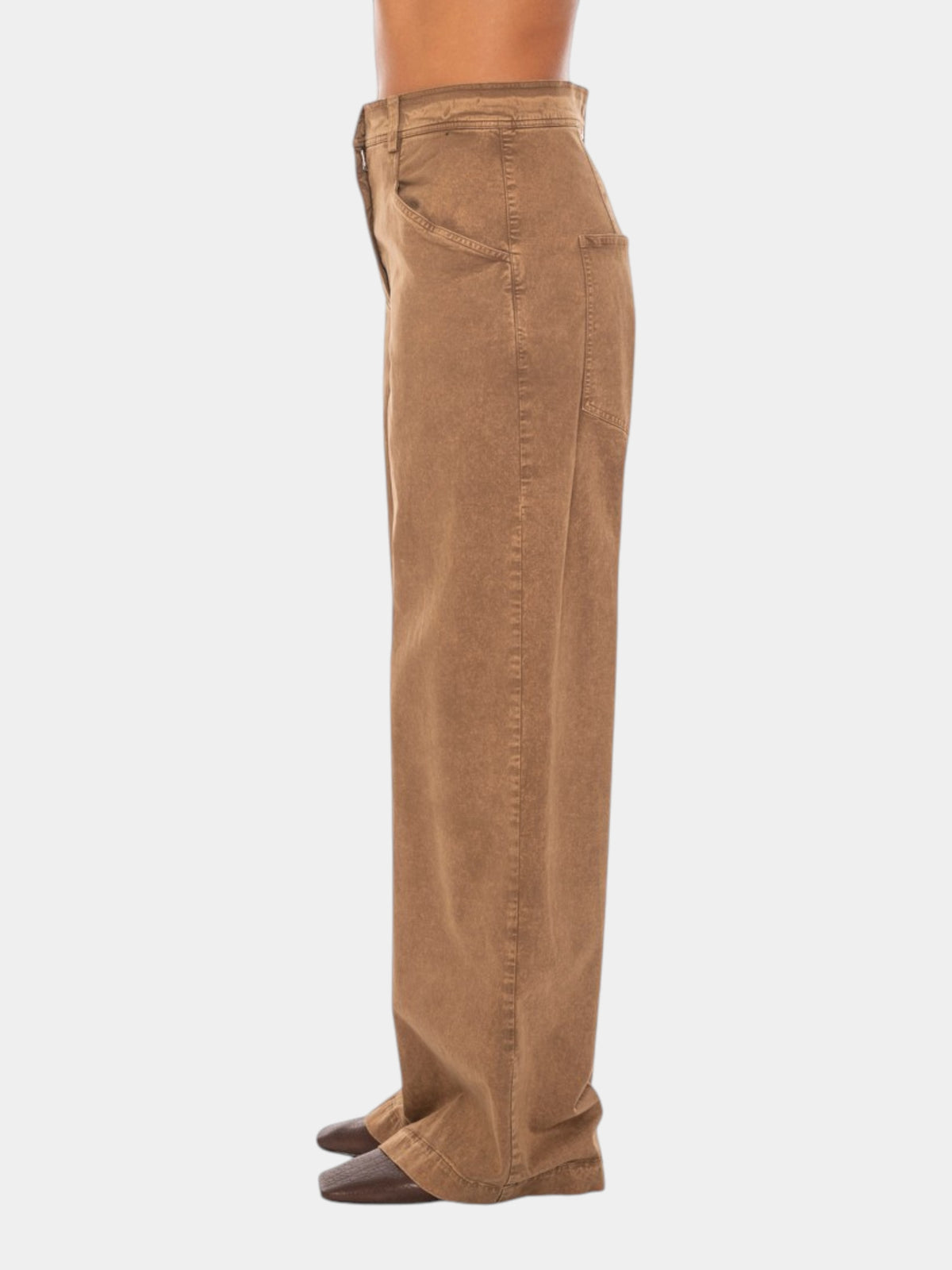 Gentry Portofino Pantalone palazzo marmorizzato tortora