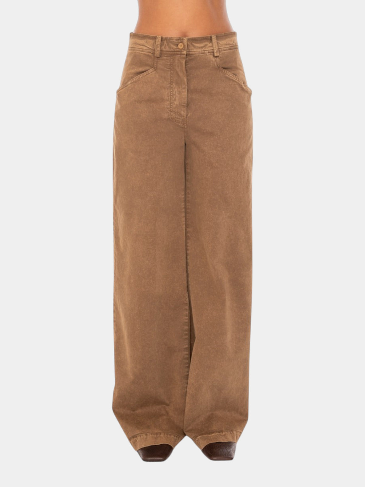 Gentry Portofino Pantalone palazzo marmorizzato tortora
