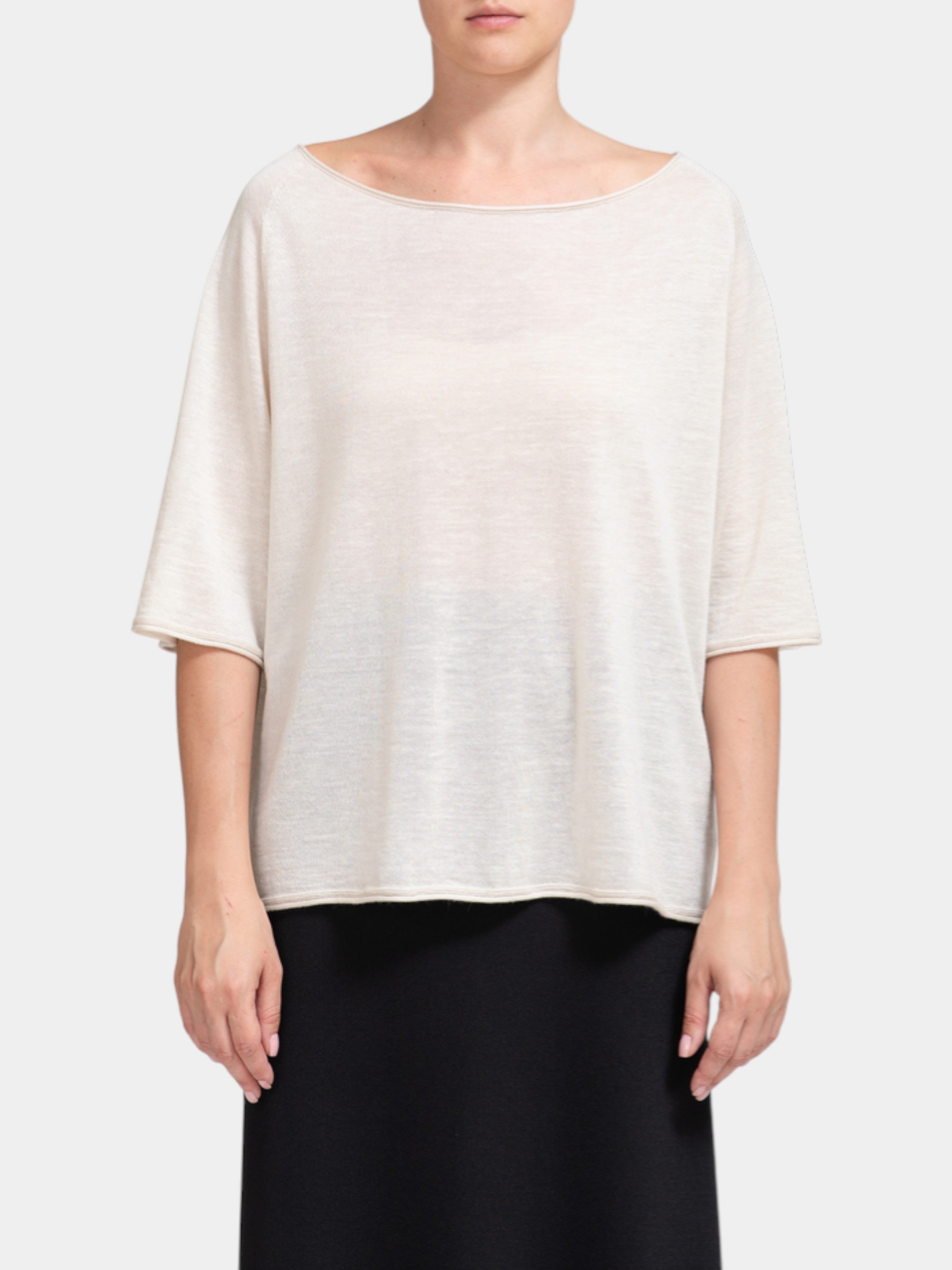 GENTRY PORTOFINO MAGLIA COLLO A BARCHETTA D645HM ECRUG27 BALU.CH