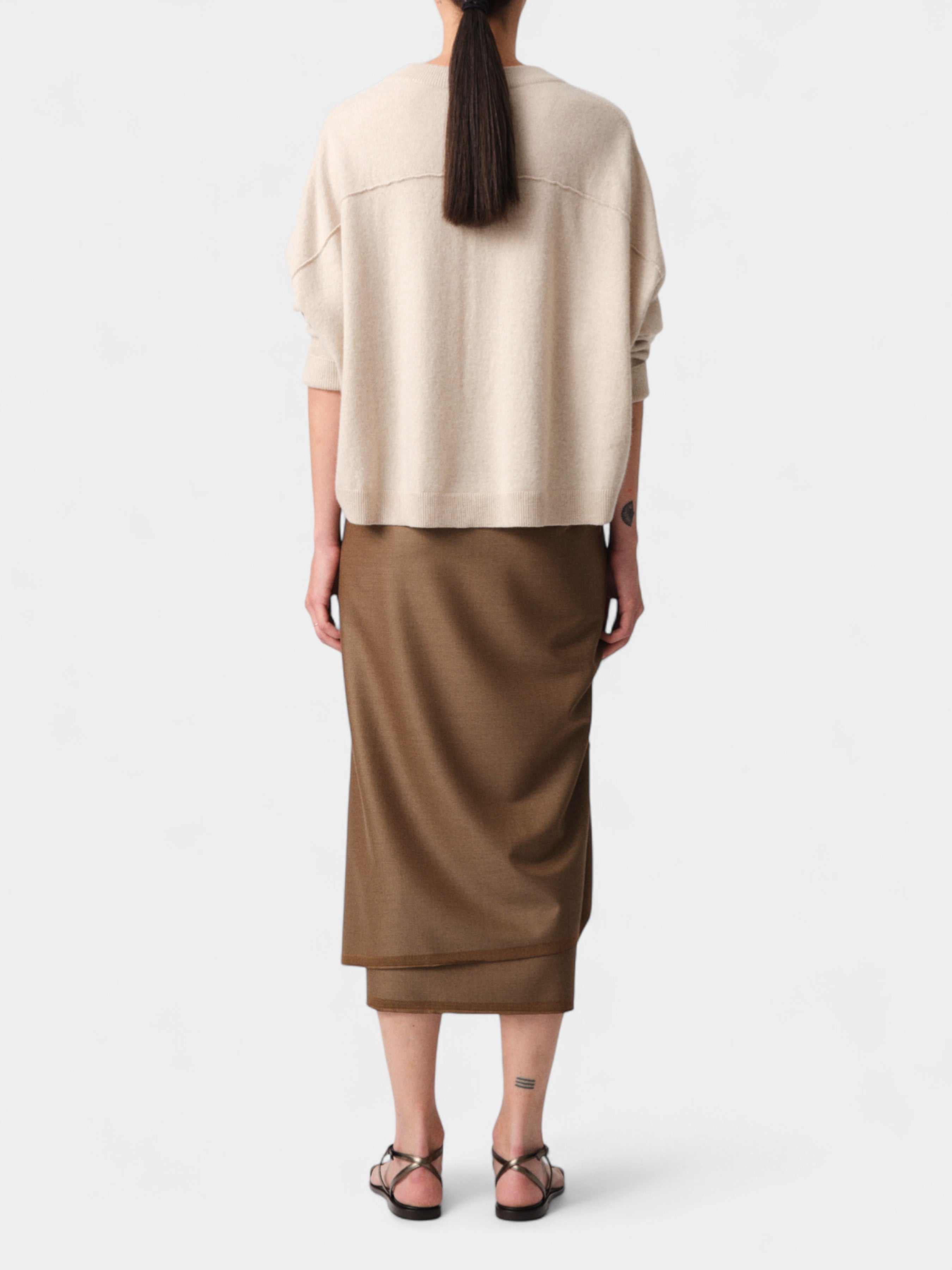 DUSAN MAGLIA GIROCOLLO T7691N OATMETAL BALU.CH