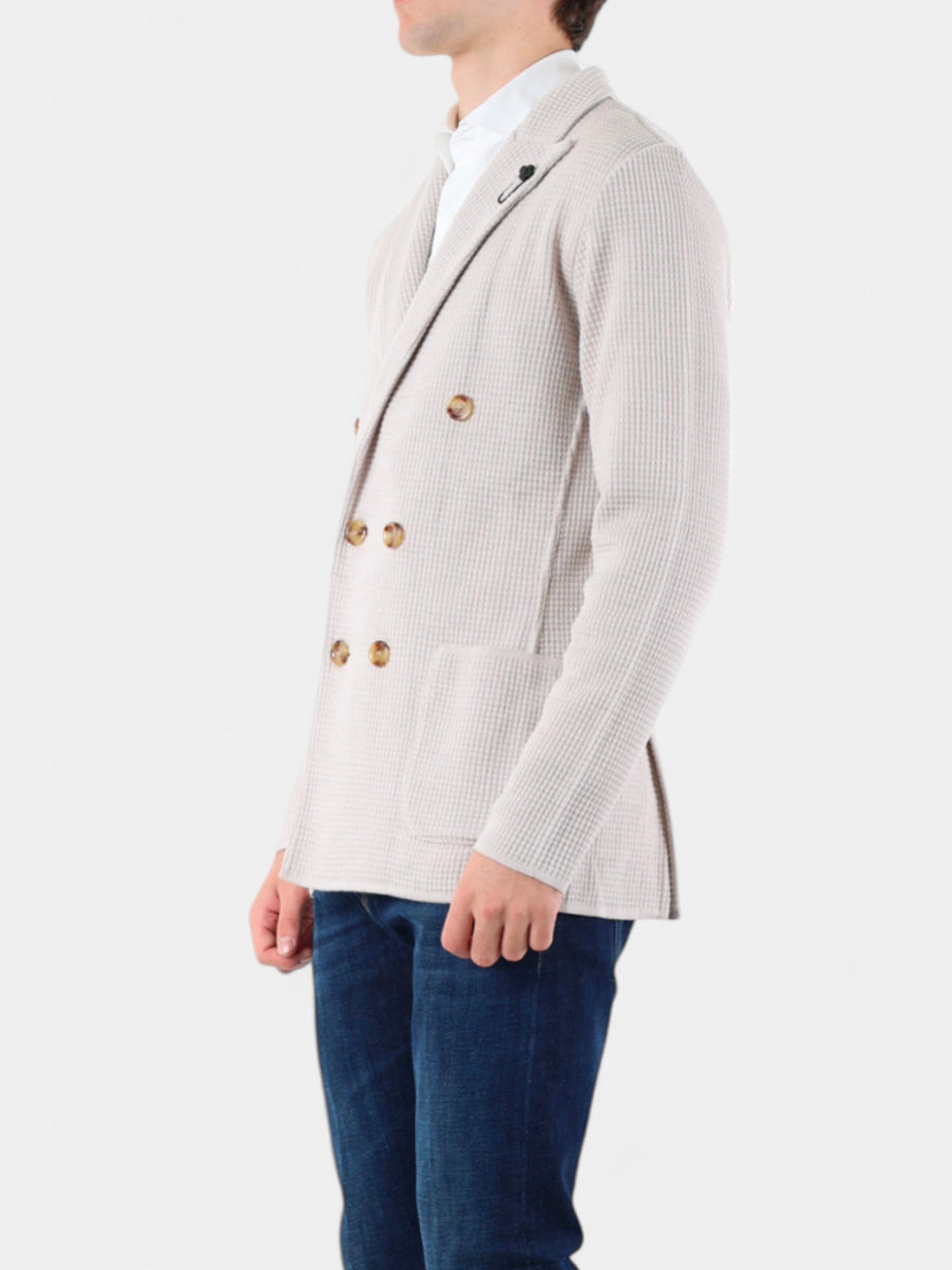 Lardini giacca in maglia Bianco