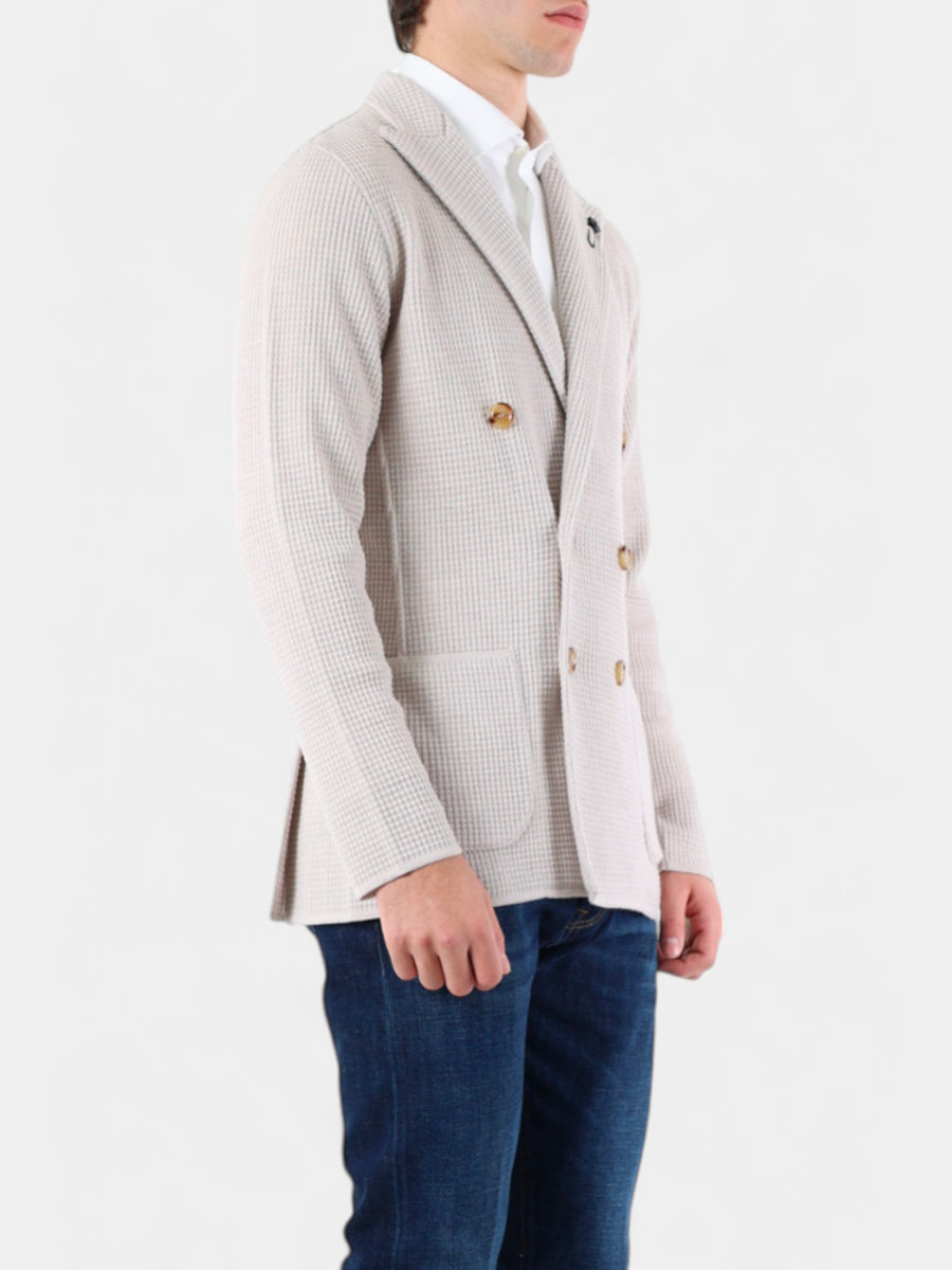 Lardini giacca in maglia Bianco