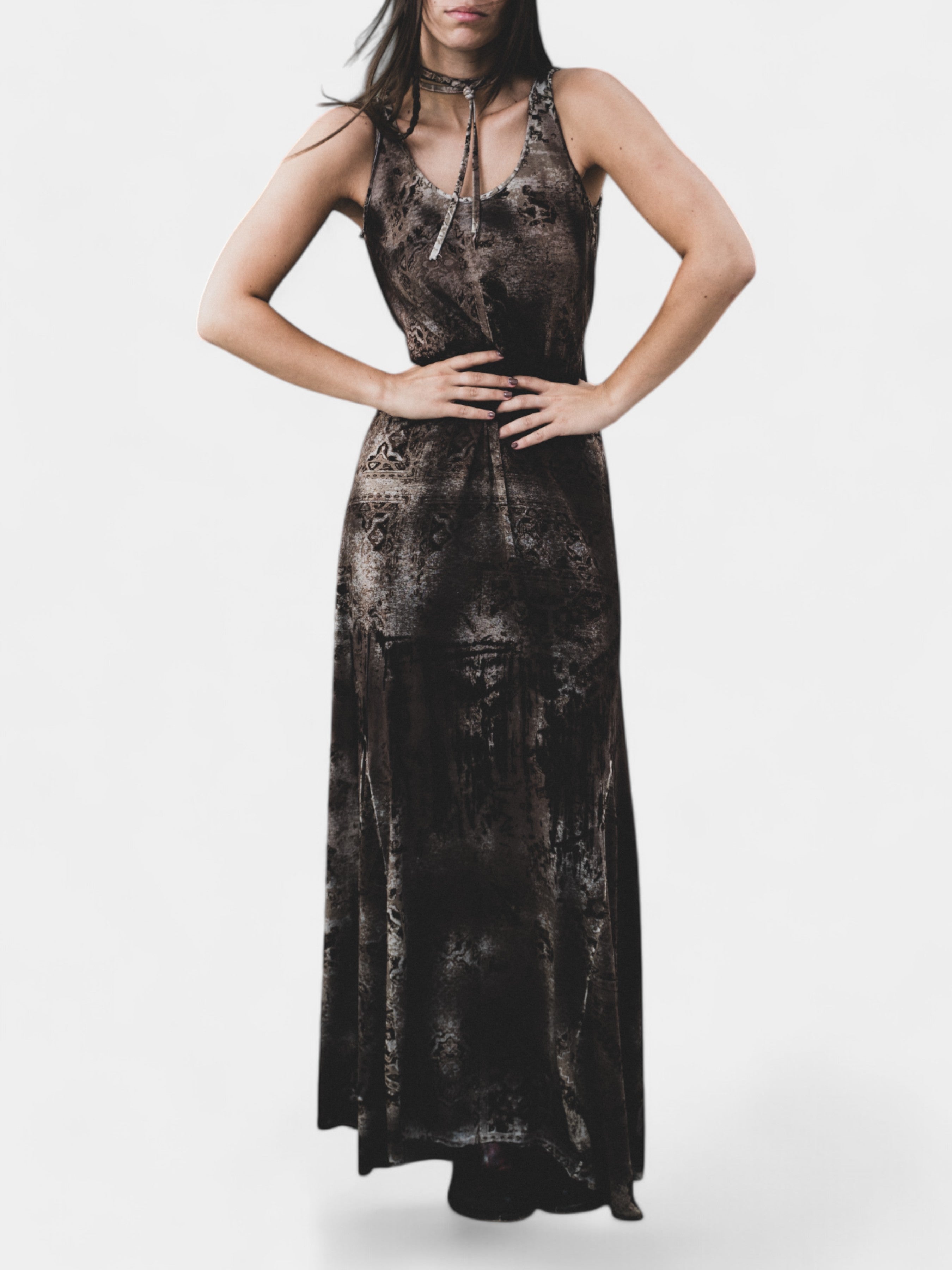 balu.ch Sonia Villa Vestito Lungo RHODACARPET - COCOA
