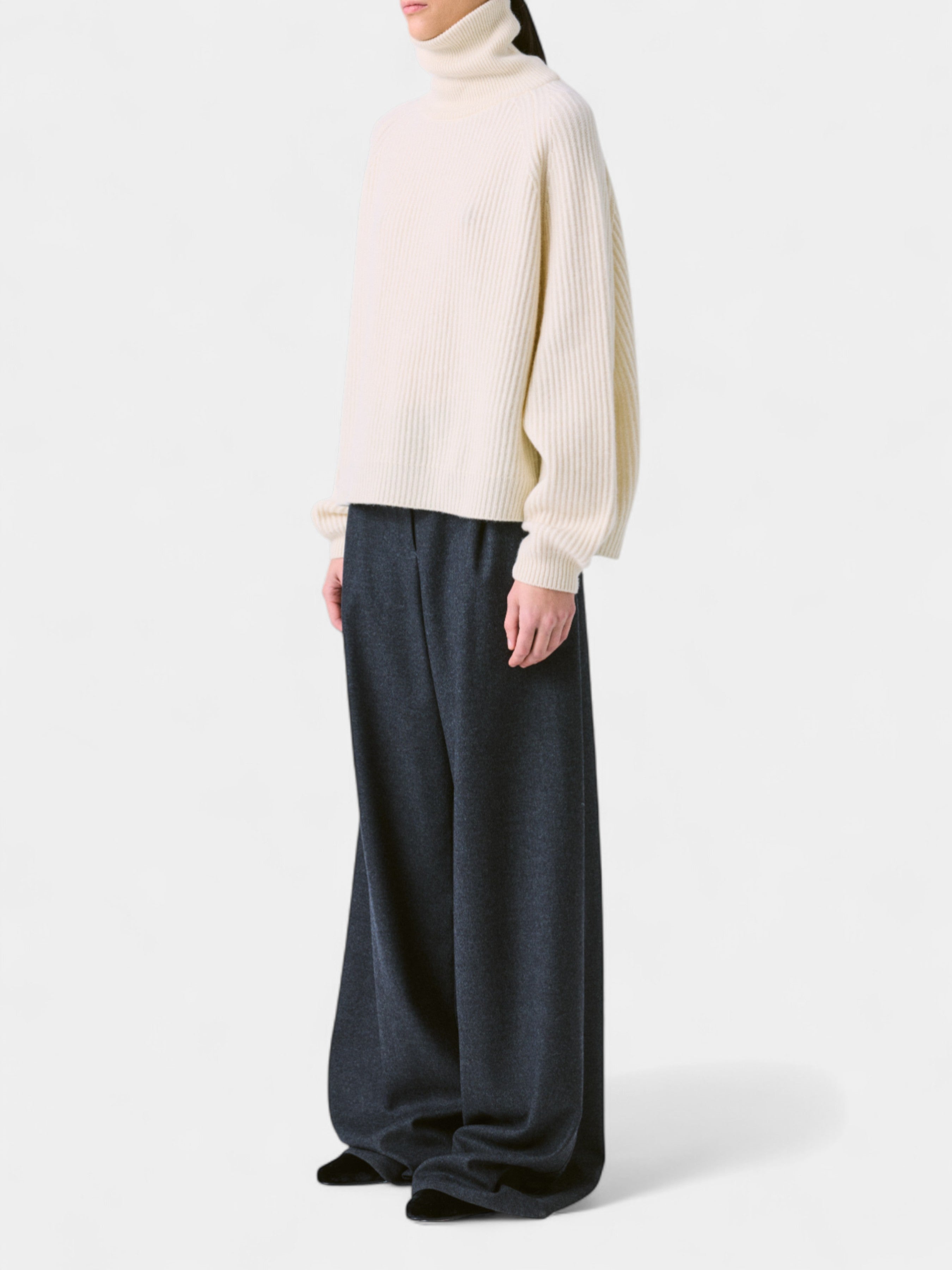 DUSAN MAGLIA COLLO ALTO T7690H OATMETAL BALU.CH
