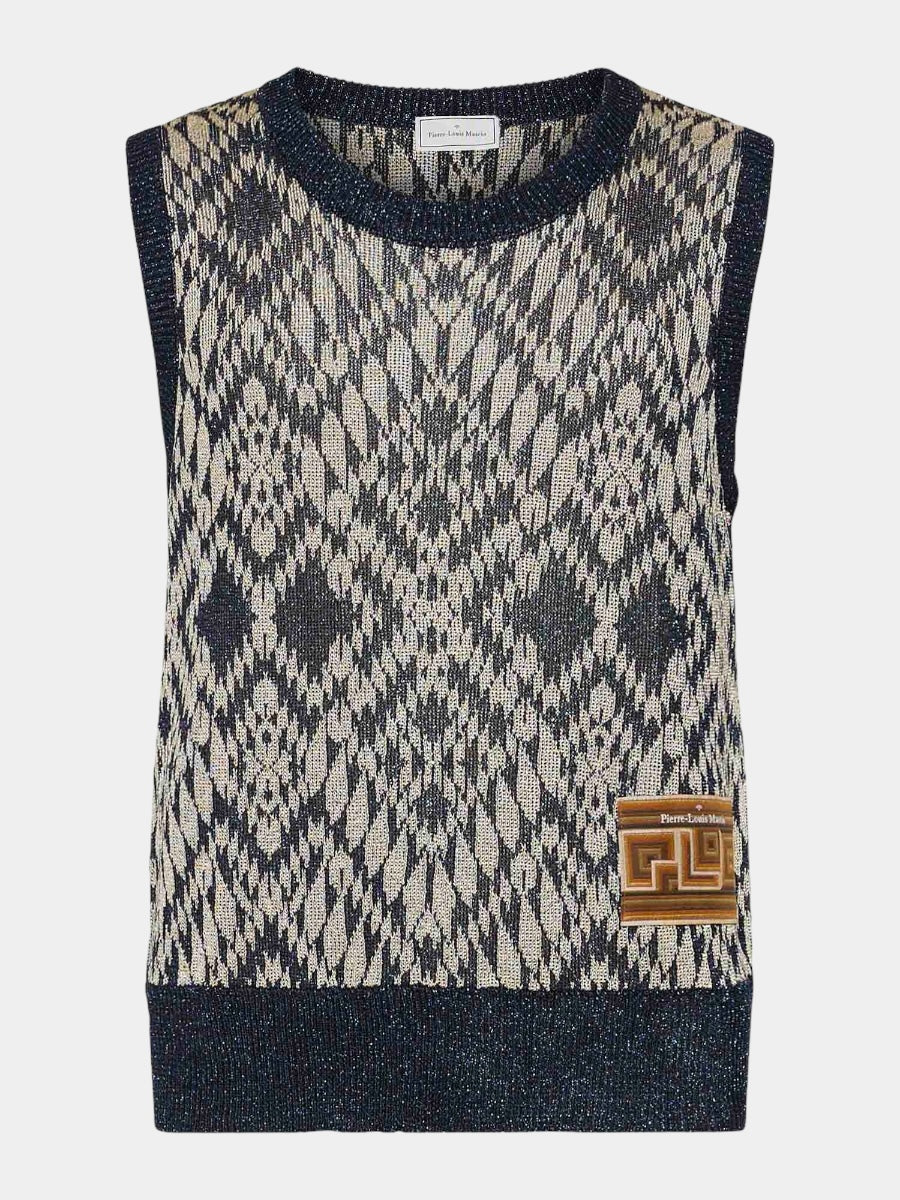 balu.ch Pierre-Louis Mascia Gilet TRICOTGLPNP327 - BLU