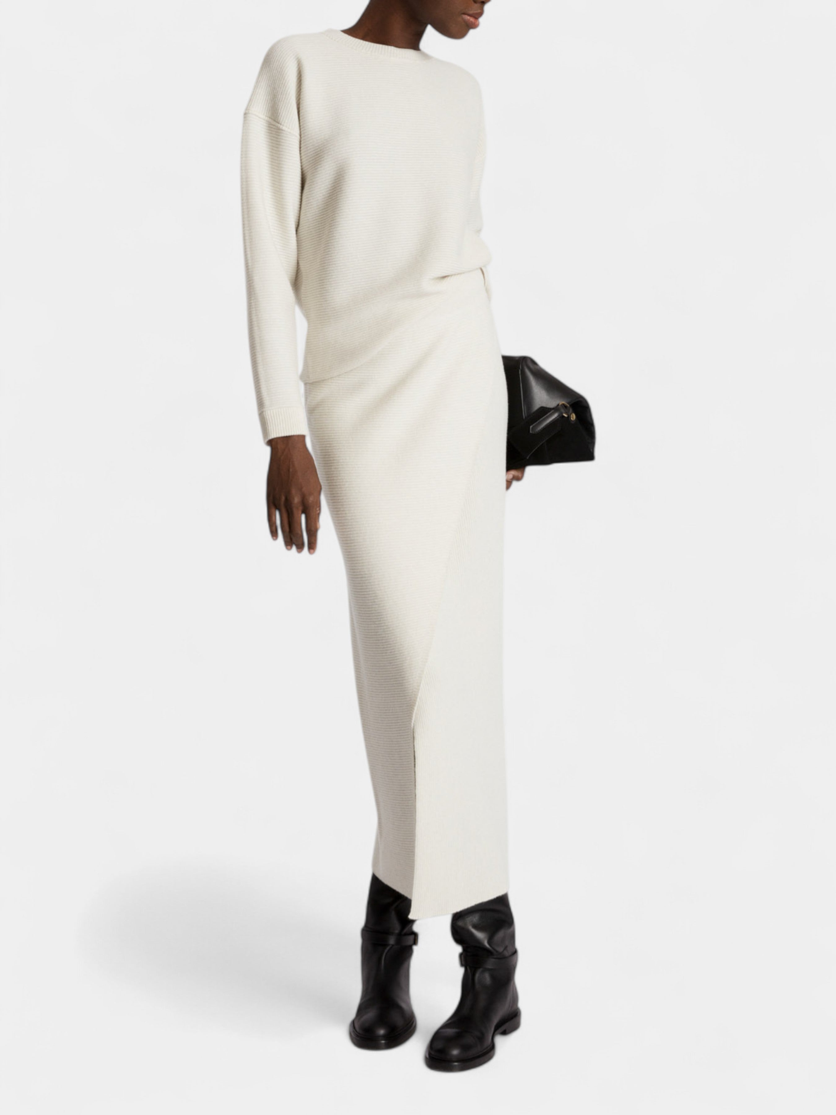 LORENA ANTONIAZZI GONNA IN MAGLIA 118SM14A2472 107 BALU.CH