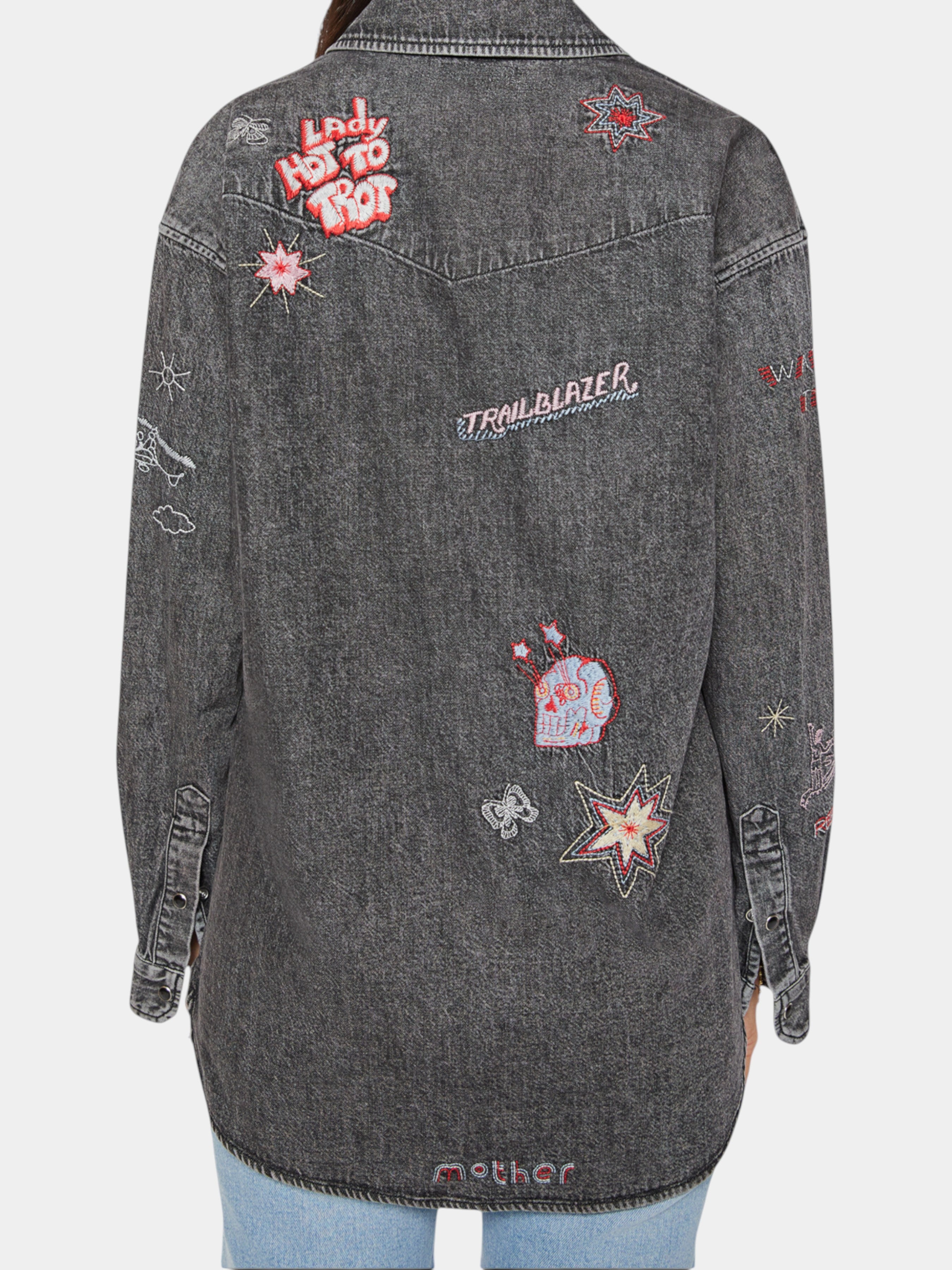 Mother Camicia oversize The Exes And Ohs in denim