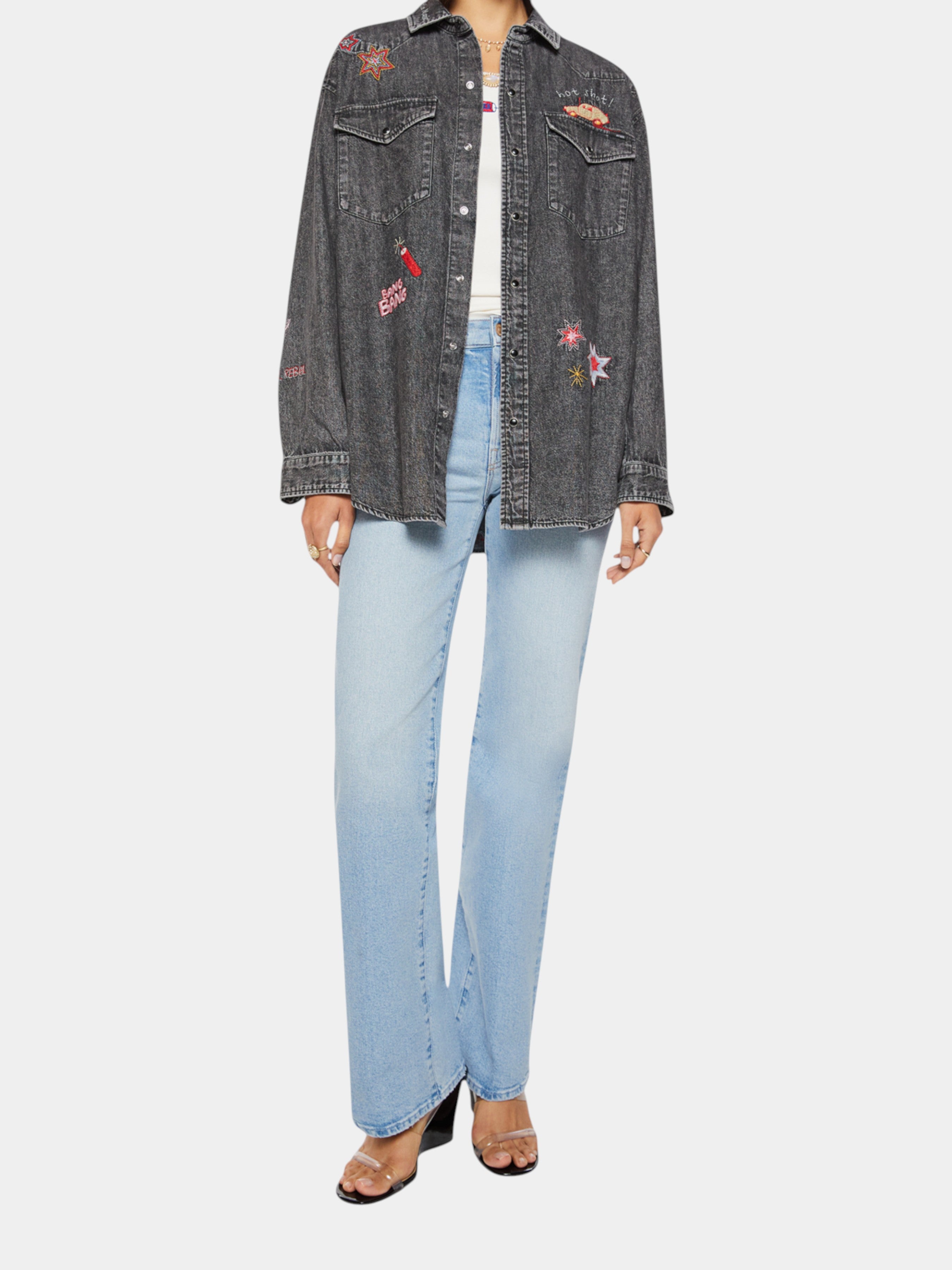 Mother Camicia oversize The Exes And Ohs in denim