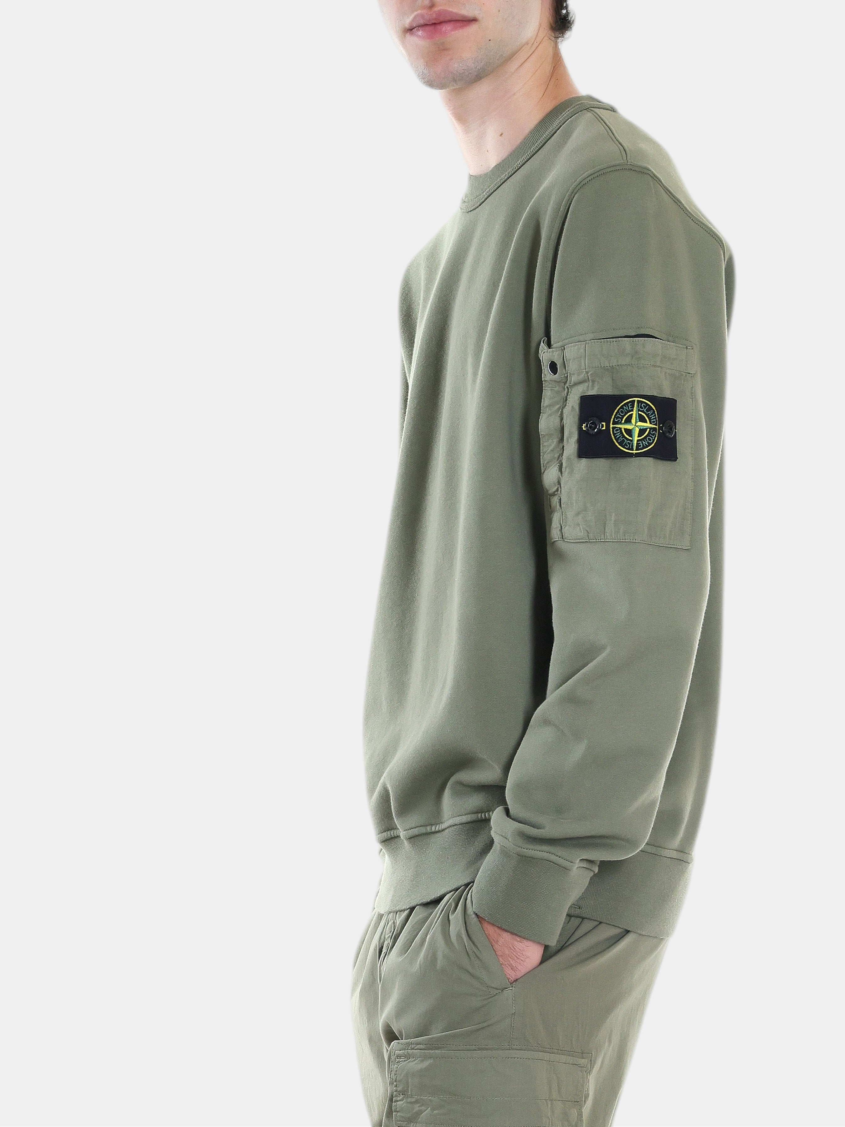 STONE ISLAND FELPA GIROCOLLO L1S156100019S0410 V005G BALU.CH
