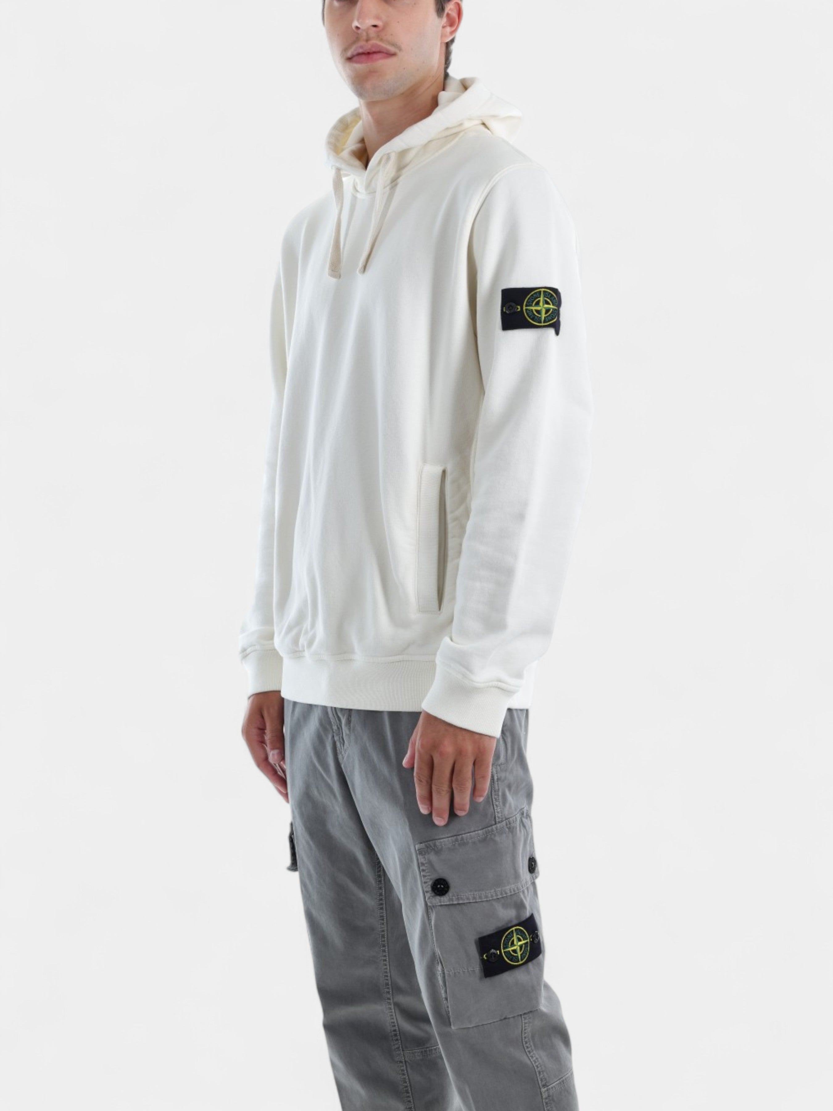 STONE ISLAND FELPA CON CAPPUCCIO 6100029S0A20 V0093 BALU.CH