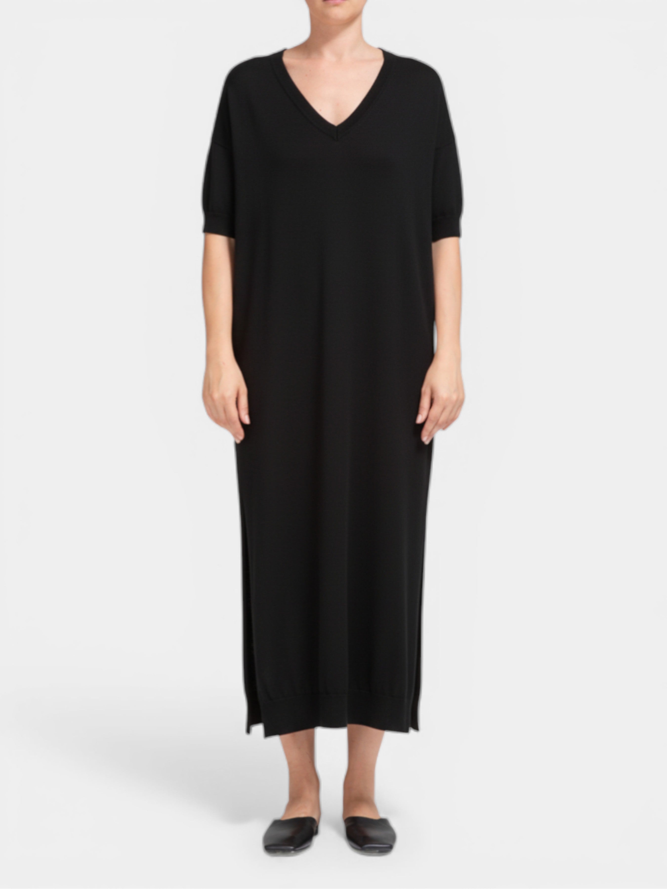 GENTRY PORTOFINO VESTITO IN MAGLIA D506KY NEROG9 BALU.CH