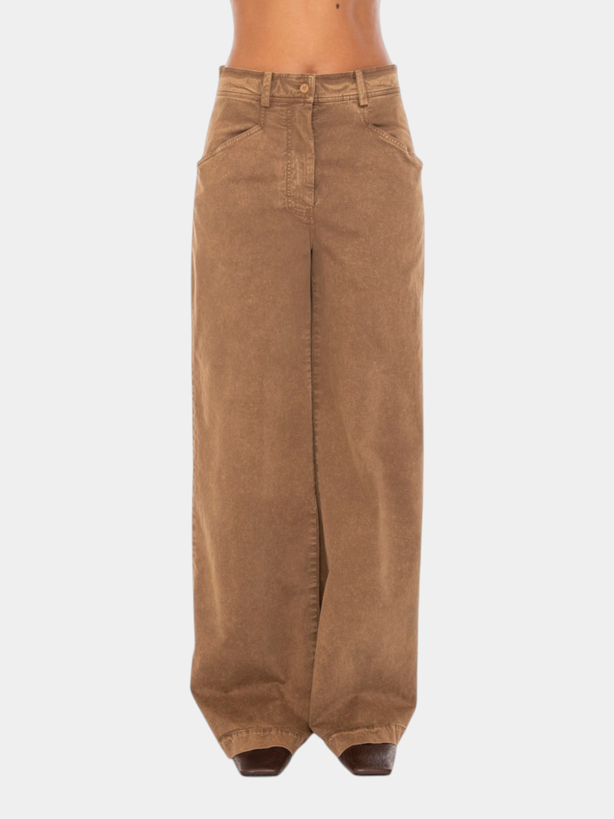 Gentry Portofino Pantalone palazzo marmorizzato tortora