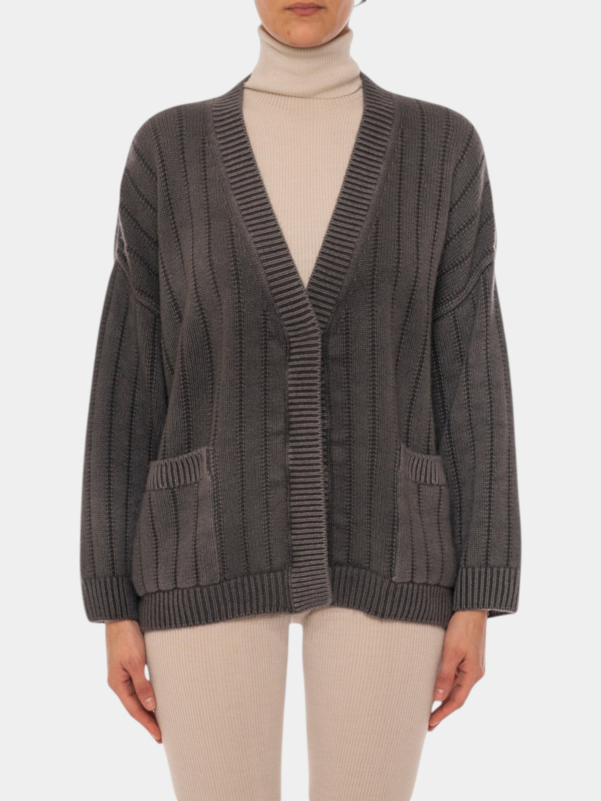 Gentry Portofino Cardigan oversize in puro cashmere