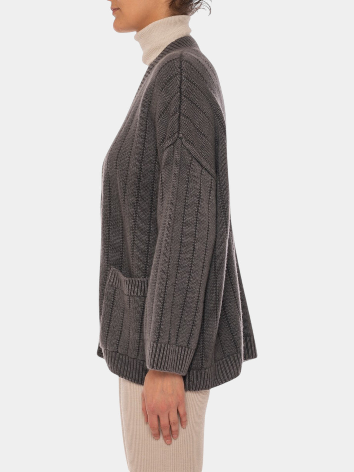 Gentry Portofino Cardigan oversize in puro cashmere