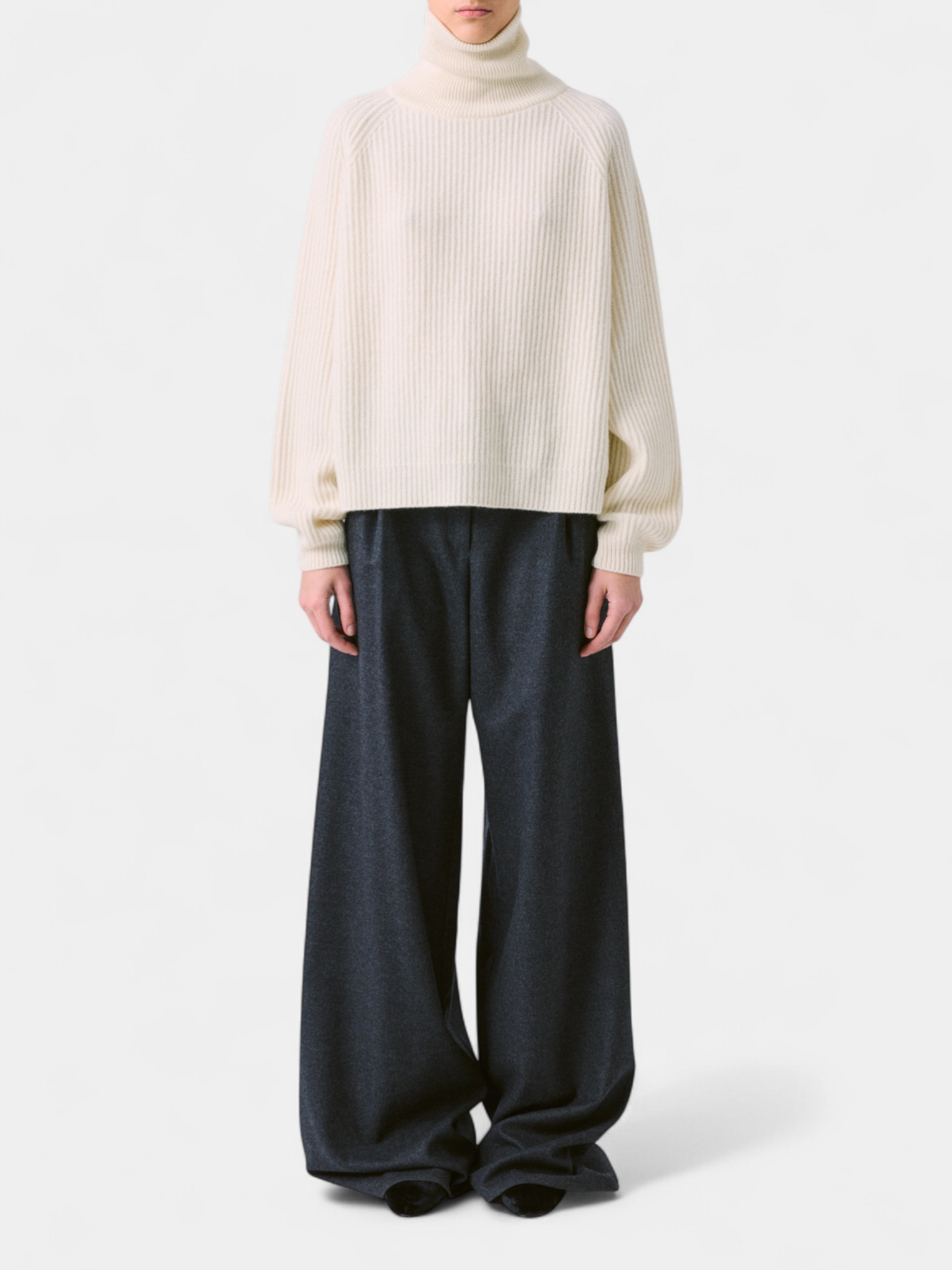 DUSAN MAGLIA COLLO ALTO T7690H OATMETAL BALU.CH